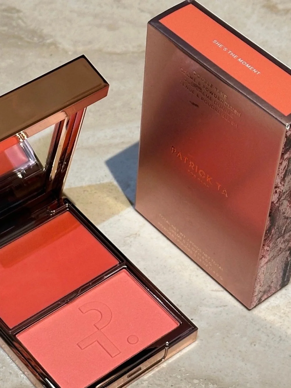 Patrick Ta Coral-Peach Dual Blush Duo- She’s the moment